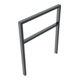 Schake Anlehnbügel aus Vierkantrohr 60x40mm, Breite: 1000mm Gesamthöhe:1200 mm + Querholm, beschichtet