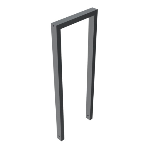 Schake Anlehnbügel aus Vierkantrohr 60x40mm, Breite: 450mm, Höhe:1200 mm, ohne Querholm, beschichtet
