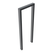 Schake Anlehnbügel aus Vierkantrohr 60x40mm, Breite: 450mm, Höhe:1200 mm, ohne Querholm, beschichtet-2