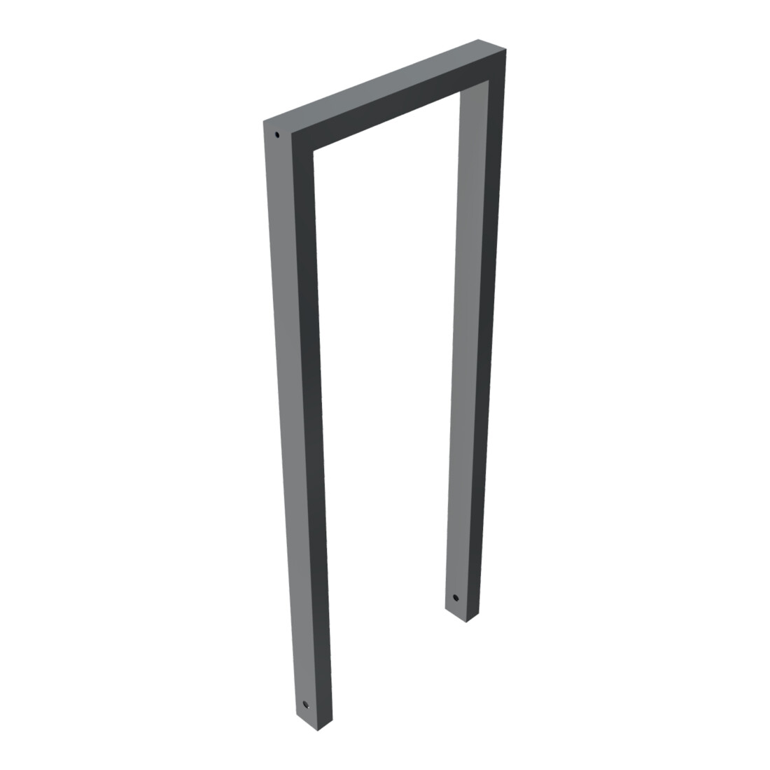 Schake Anlehnbügel aus Vierkantrohr 60x40mm, Breite: 450mm, Höhe:1200 mm, ohne Querholm, beschichtet