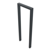 Schake Anlehnbügel aus Vierkantrohr 60x40mm, Breite: 450mm, Höhe:1200 mm, ohne Querholm, beschichtet-4