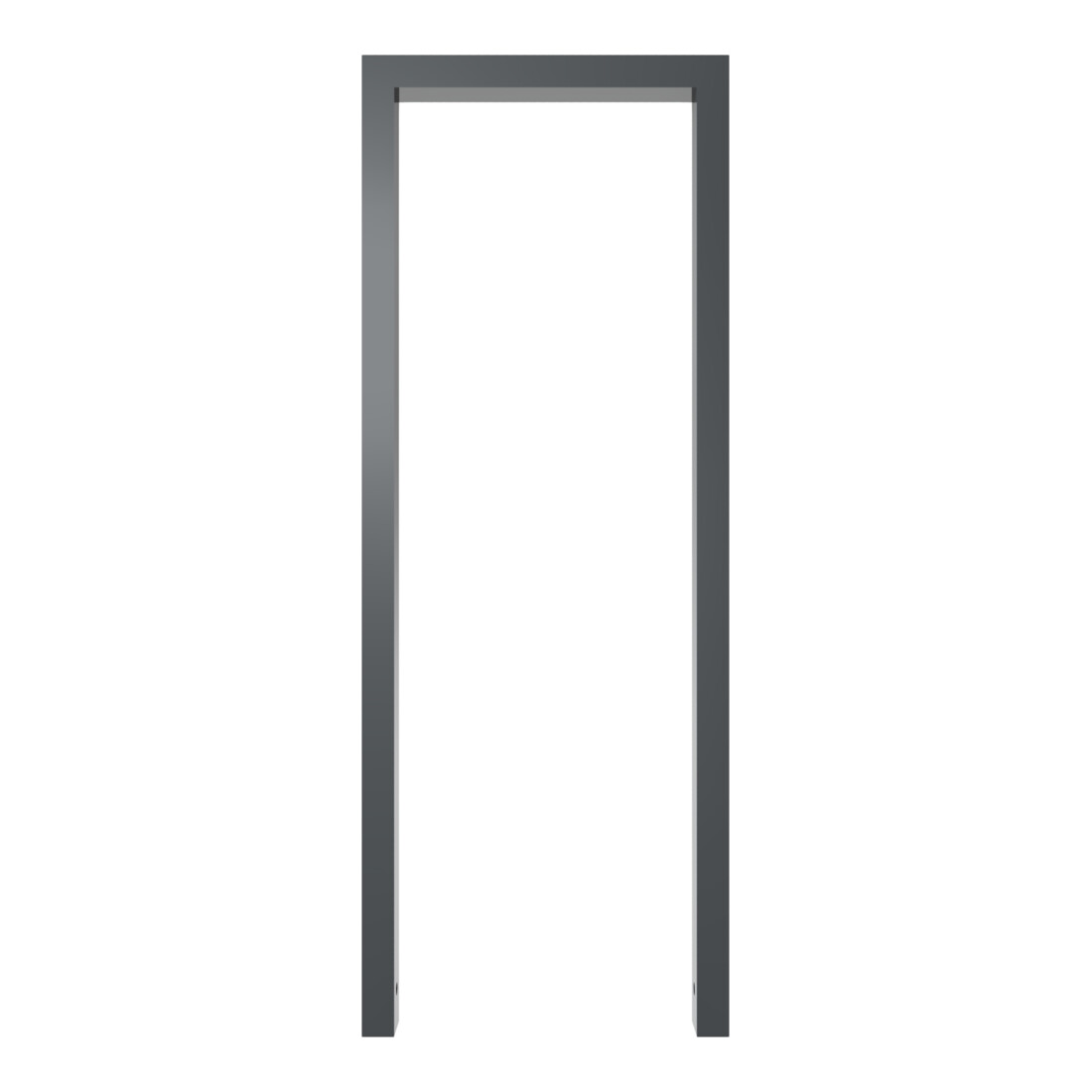 Schake Anlehnbügel aus Vierkantrohr 60x40mm, Breite: 450mm, Höhe:1200 mm, ohne Querholm, beschichtet