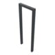 Schake Anlehnbügel aus Vierkantrohr 60x40mm, Breite: 450mm, Höhe:1200 mm, ohne Querholm, beschichtet