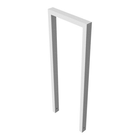 Schake Anlehnbügel aus Vierkantrohr 60x40mm, Breite: 450mm, Höhe:1200 mm, ohne Querholm feuerverzinkt