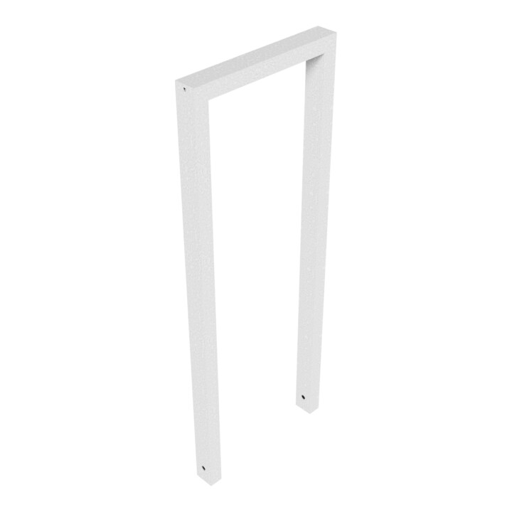 Schake Anlehnbügel aus Vierkantrohr 60x40mm, Breite: 450mm, Höhe:1200 mm, ohne Querholm feuerverzinkt