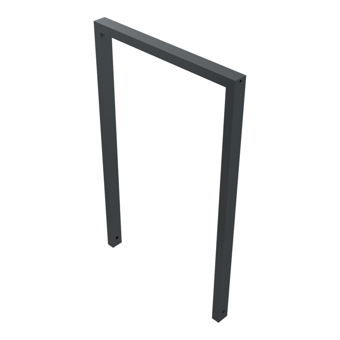 Schake Anlehnbügel aus Vierkantrohr 60x40mm, Breite: 750mm Gesamthöhe:1200 mm, ohne Querholm, beschichtet