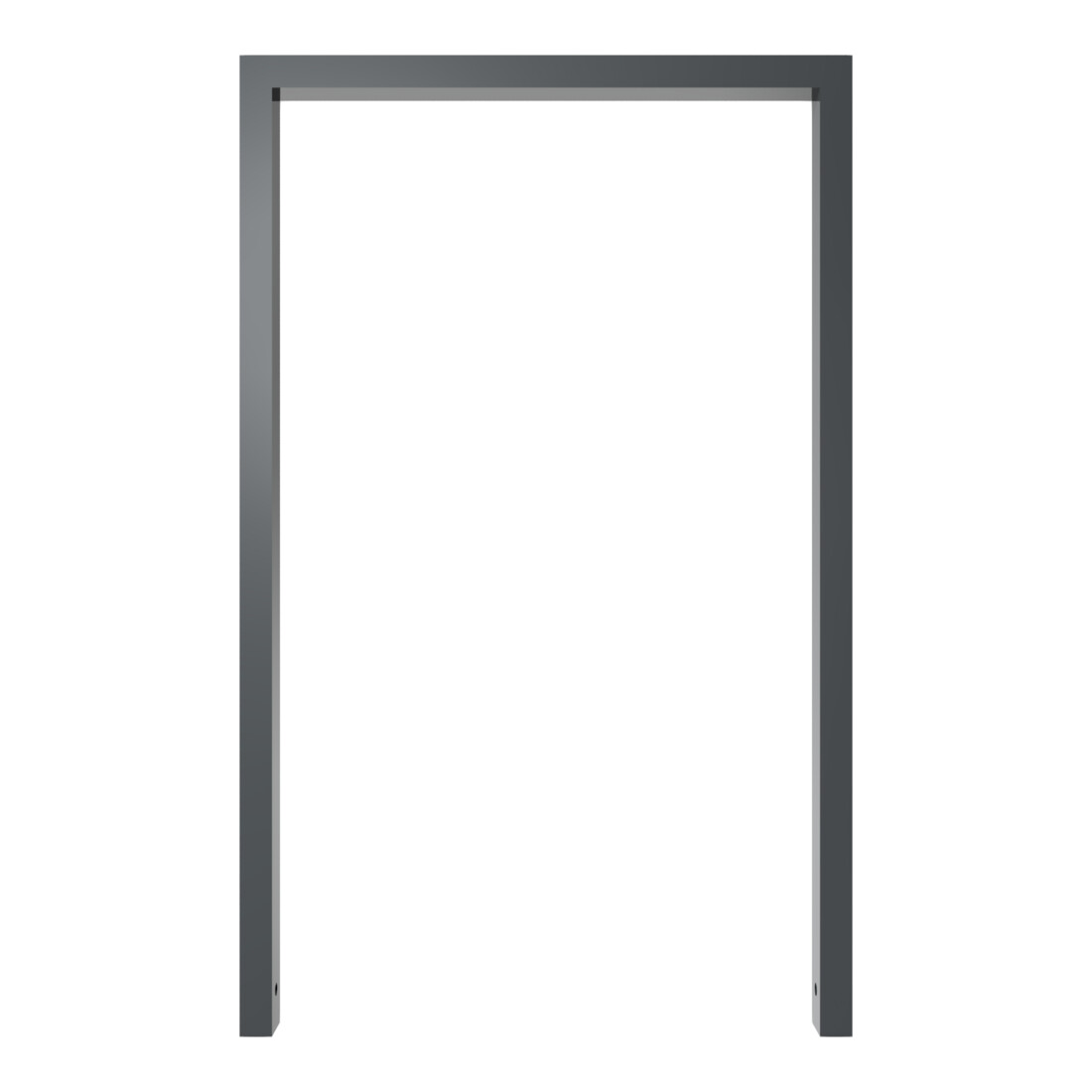 Schake Anlehnbügel aus Vierkantrohr 60x40mm, Breite: 750mm Gesamthöhe:1200 mm, ohne Querholm, beschichtet