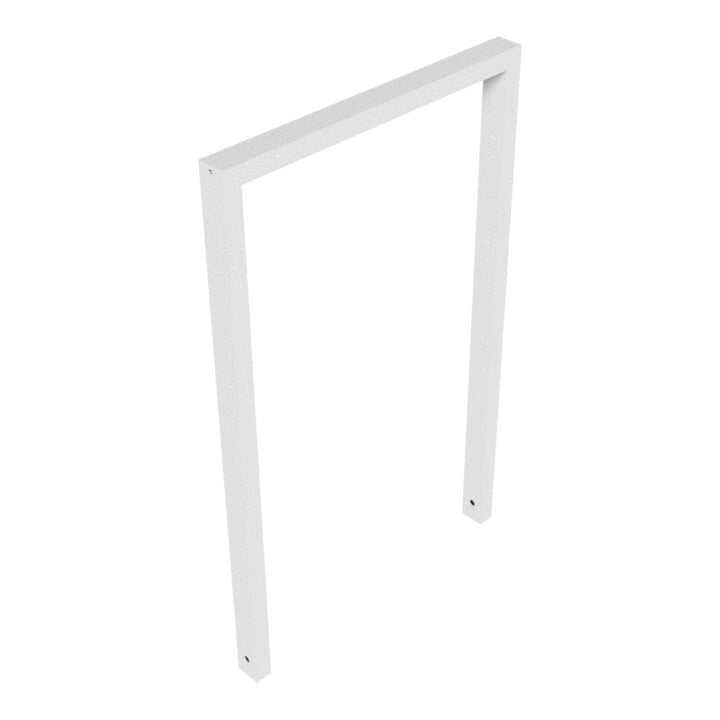 Schake Anlehnbügel aus Vierkantrohr 60x40mm, Breite: 750mm Gesamthöhe:1200 mm, ohne Querholm feuerverzinkt