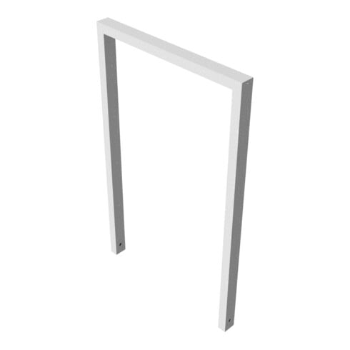 Schake Anlehnbügel aus Vierkantrohr 60x40mm, Breite: 750mm Gesamthöhe:1200 mm, ohne Querholm feuerverzinkt