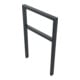 Schake Anlehnbügel aus Vierkantrohr 60x40mm, Breite: 750mm Gesamthöhe:1200 mm + Querholm, beschichtet