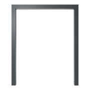 Schake Anlehnbügel aus Vierkantrohr 60x60mm, Breite: 1000mm Gesamthöhe:1200 mm, ohne Querholm, beschichtet-2