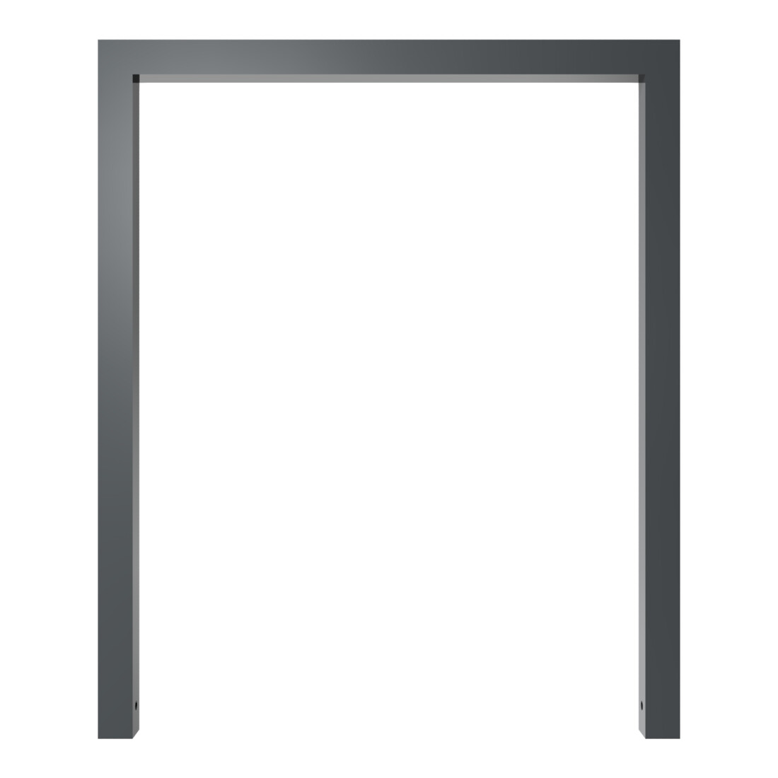 Schake Anlehnbügel aus Vierkantrohr 60x60mm, Breite: 1000mm Gesamthöhe:1200 mm, ohne Querholm, beschichtet