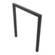 Schake Anlehnbügel aus Vierkantrohr 60x60mm, Breite: 1000mm Gesamthöhe:1200 mm, ohne Querholm, beschichtet