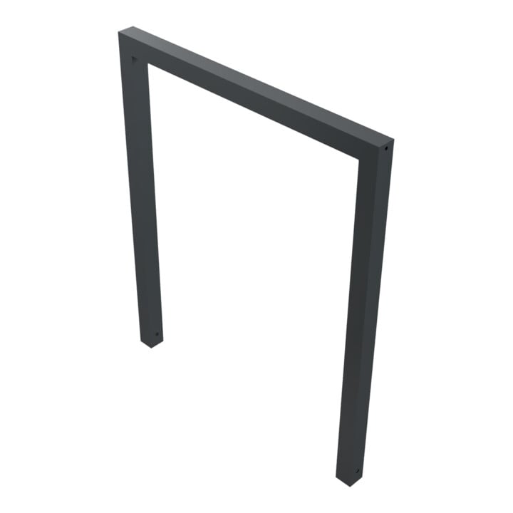 Schake Anlehnbügel aus Vierkantrohr 60x60mm, Breite: 1000mm Gesamthöhe:1200 mm, ohne Querholm, beschichtet