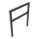 Schake Anlehnbügel aus Vierkantrohr 60x60mm, Breite: 1000mm Gesamthöhe: 1200 mm + Querholm, beschichtet-2
