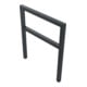 Schake Anlehnbügel aus Vierkantrohr 60x60mm, Breite: 1000mm Gesamthöhe: 1200 mm + Querholm, beschichtet
