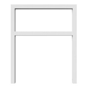 Schake Anlehnbügel aus Vierkantrohr 60x60mm, Breite: 1000mm Gesamthöhe: 1200 mm + Querholm feuerverzinkt-4