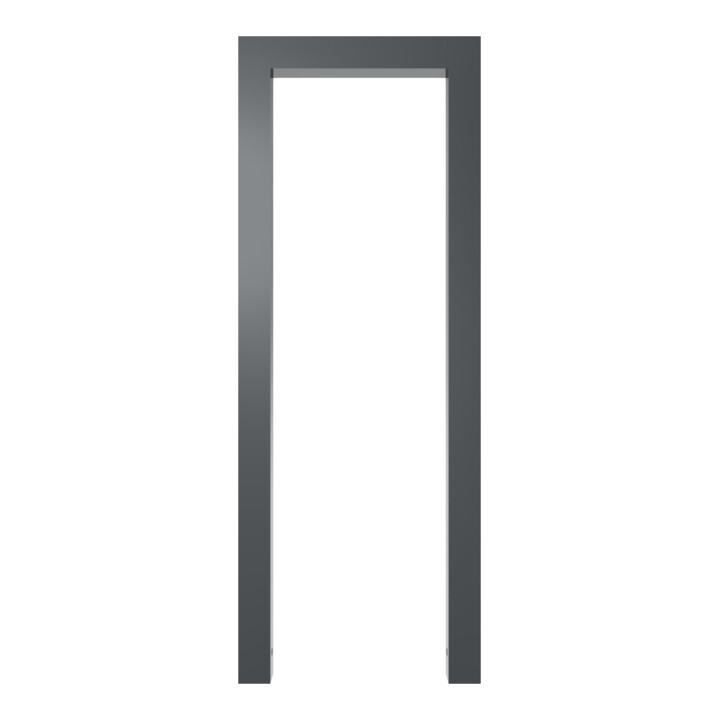 Schake Anlehnbügel aus Vierkantrohr 60x60mm, Breite: 450mm Gesamthöhe:1200 mm ohne Querholm, beschichtet