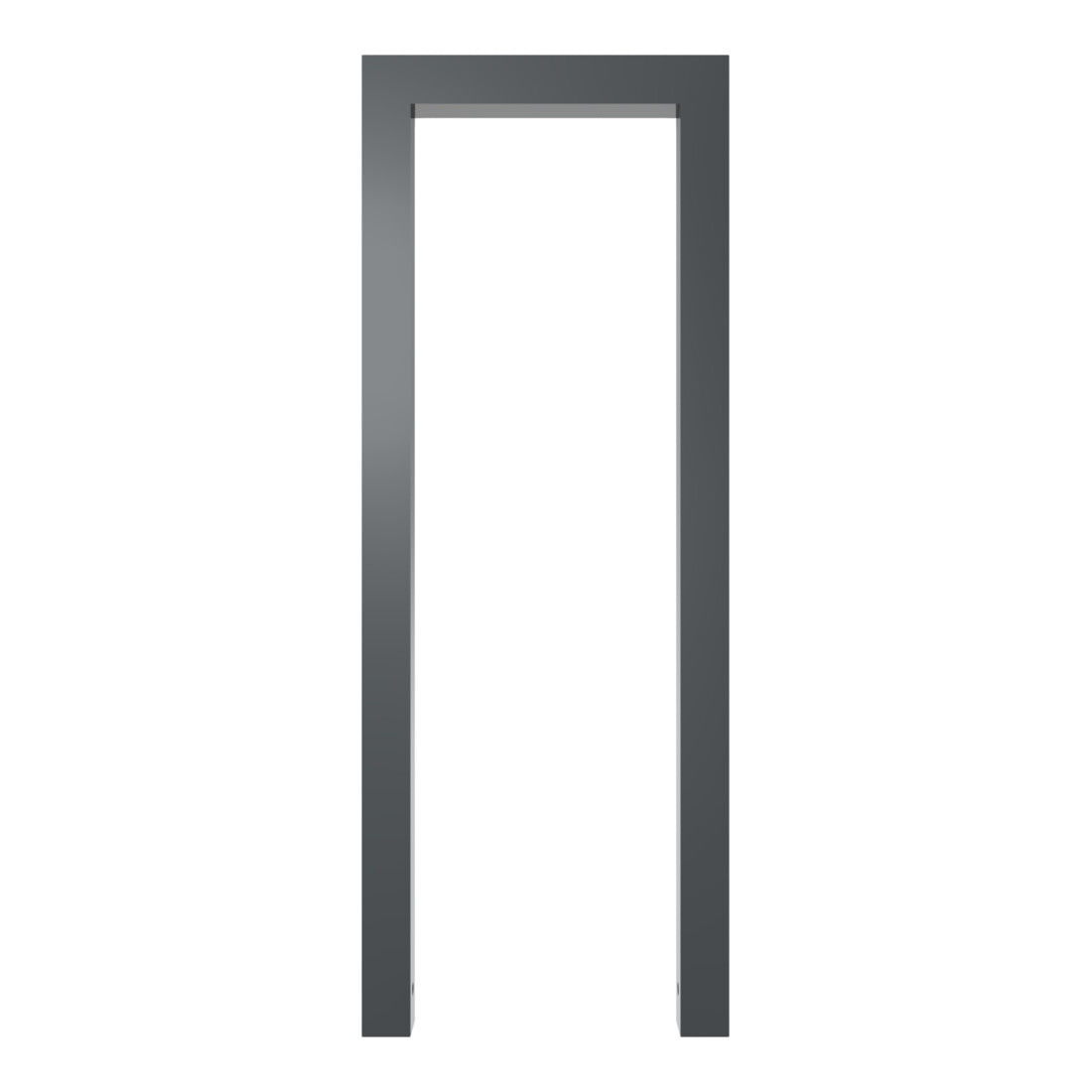 Schake Anlehnbügel aus Vierkantrohr 60x60mm, Breite: 450mm Gesamthöhe:1200 mm ohne Querholm, beschichtet