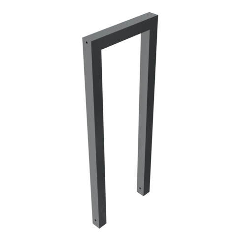 Schake Anlehnbügel aus Vierkantrohr 60x60mm, Breite: 450mm Gesamthöhe:1200 mm ohne Querholm, beschichtet