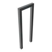 Schake Anlehnbügel aus Vierkantrohr 60x60mm, Breite: 450mm Gesamthöhe:1200 mm ohne Querholm, beschichtet-5