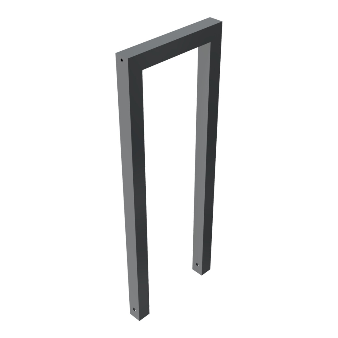 Schake Anlehnbügel aus Vierkantrohr 60x60mm, Breite: 450mm Gesamthöhe:1200 mm ohne Querholm, beschichtet