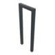 Schake Anlehnbügel aus Vierkantrohr 60x60mm, Breite: 450mm Gesamthöhe:1200 mm ohne Querholm, beschichtet