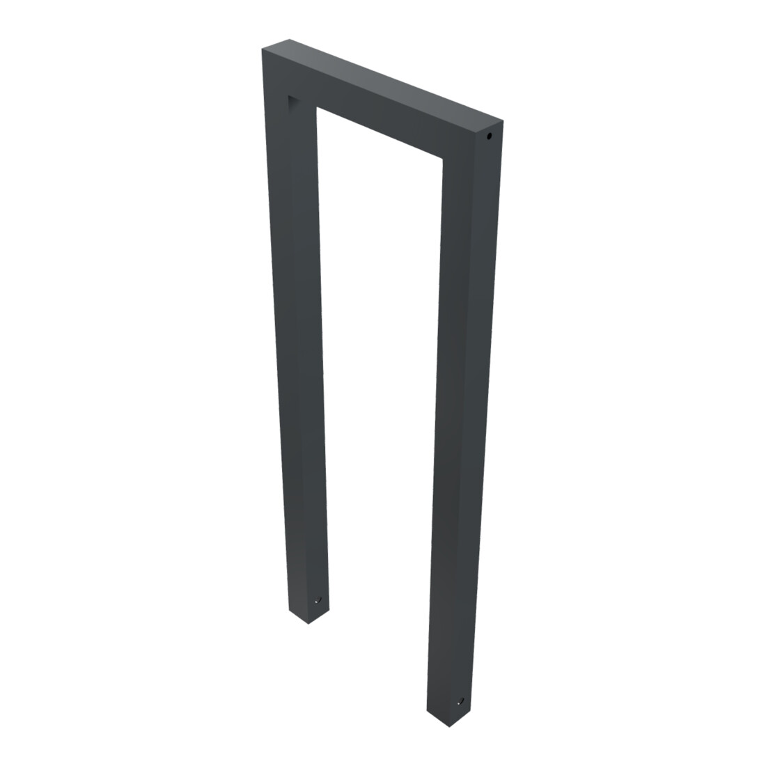 Schake Anlehnbügel aus Vierkantrohr 60x60mm, Breite: 450mm Gesamthöhe:1200 mm ohne Querholm, beschichtet