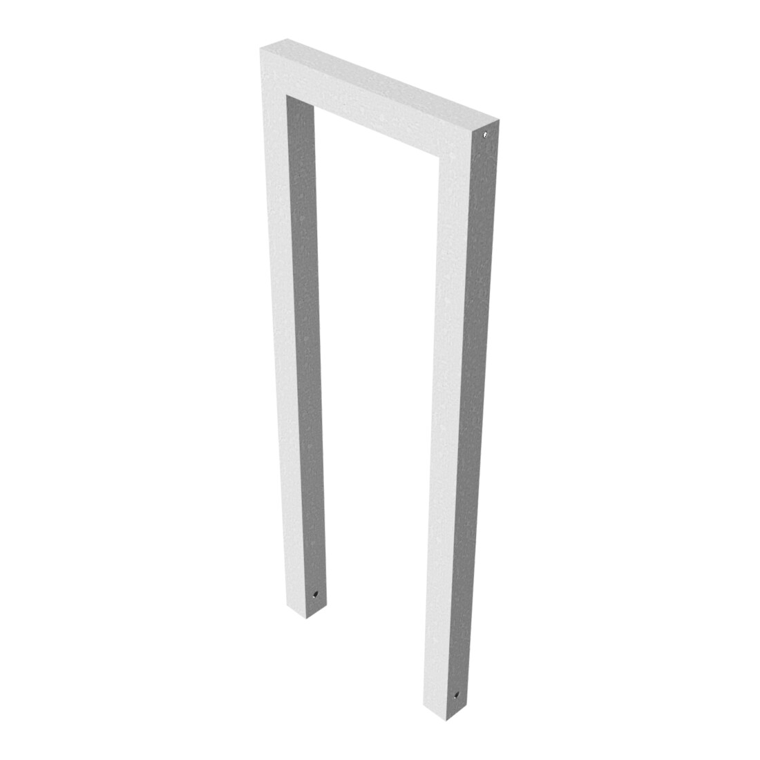 Schake Anlehnbügel aus Vierkantrohr 60x60mm, Breite: 450mm Gesamthöhe:1200 mm ohne Querholm feuerverzinkt
