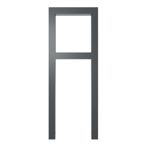 Schake Anlehnbügel aus Vierkantrohr 60x60mm, Breite: 450mm Gesamthöhe:1200 mm + Querholm, beschichtet