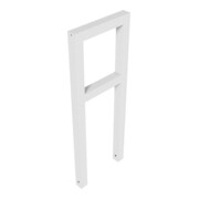 Schake Anlehnbügel aus Vierkantrohr 60x60mm, Breite: 450mm Gesamthöhe:1200 mm + Querholm feuerverzinkt-5