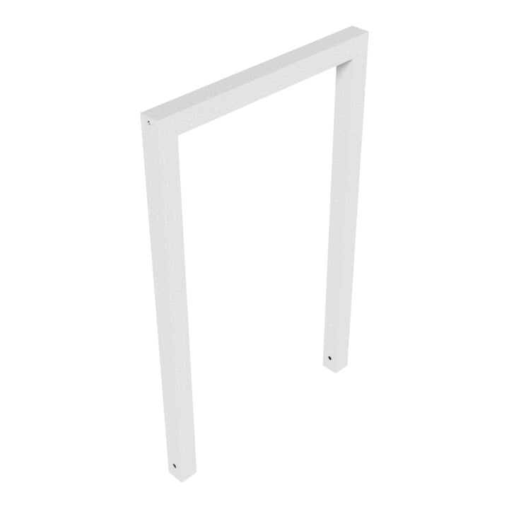Schake Anlehnbügel aus Vierkantrohr 60x60mm, Breite: 750mm Gesamthöhe:1200 mm ohne Querholm feuerverzinkt