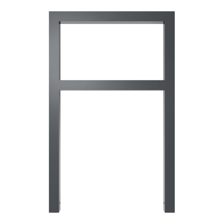 Schake Anlehnbügel aus Vierkantrohr 60x60mm, Breite: 750mm Gesamthöhe:1200 mm + Querholm, beschichtet