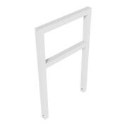 Schake Anlehnbügel aus Vierkantrohr 60x60mm, Breite: 750mm Gesamthöhe:1200 mm + Querholm feuerverzinkt-2