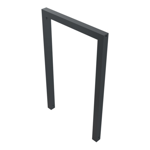 Schake Anlehnbügel aus Vierkantrohr 60x60mm, Breite: 750mm, Höhe: 1200 mm, ohne Querholm, beschichtet