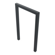 Schake Anlehnbügel aus Vierkantrohr 60x60mm, Breite: 750mm, Höhe: 1200 mm, ohne Querholm, beschichtet-4