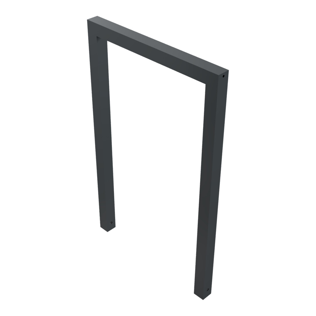 Schake Anlehnbügel aus Vierkantrohr 60x60mm, Breite: 750mm, Höhe: 1200 mm, ohne Querholm, beschichtet