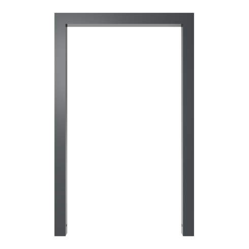 Schake Anlehnbügel aus Vierkantrohr 60x60mm, Breite: 750mm, Höhe: 1200 mm, ohne Querholm, beschichtet