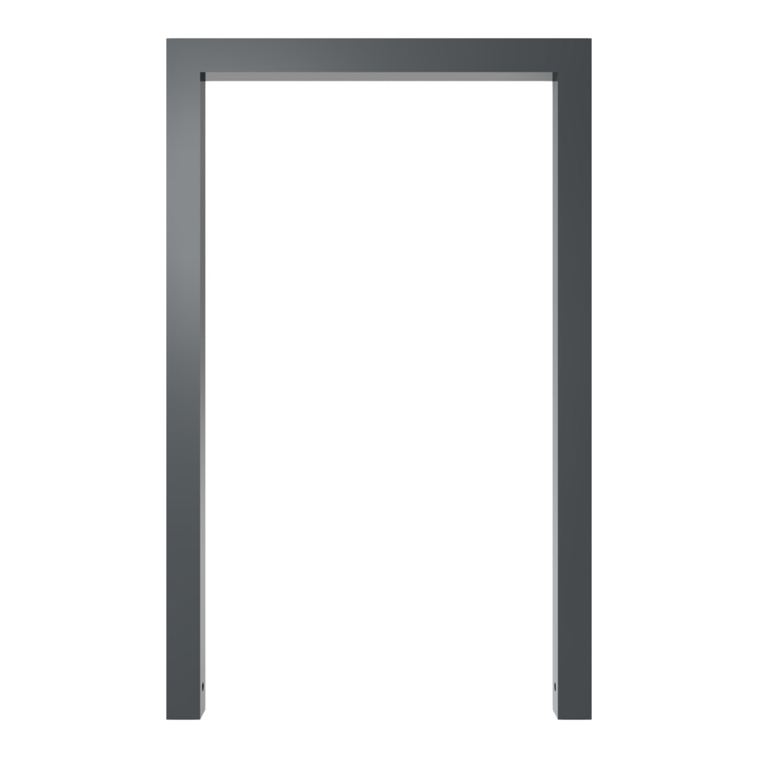 Schake Anlehnbügel aus Vierkantrohr 60x60mm, Breite: 750mm, Höhe: 1200 mm, ohne Querholm, beschichtet