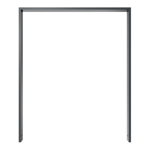 Schake Anlehnbügel aus Vierkantrohr 80x20mm, Breite: 1000mm Gesamthöhe:1200 mm ohne Querholm, beschichtet