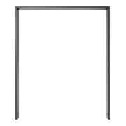 Schake Anlehnbügel aus Vierkantrohr 80x20mm, Breite: 1000mm Gesamthöhe:1200 mm ohne Querholm, beschichtet-5