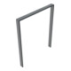 Schake Anlehnbügel aus Vierkantrohr 80x20mm, Breite: 1000mm Gesamthöhe:1200 mm ohne Querholm, beschichtet-5