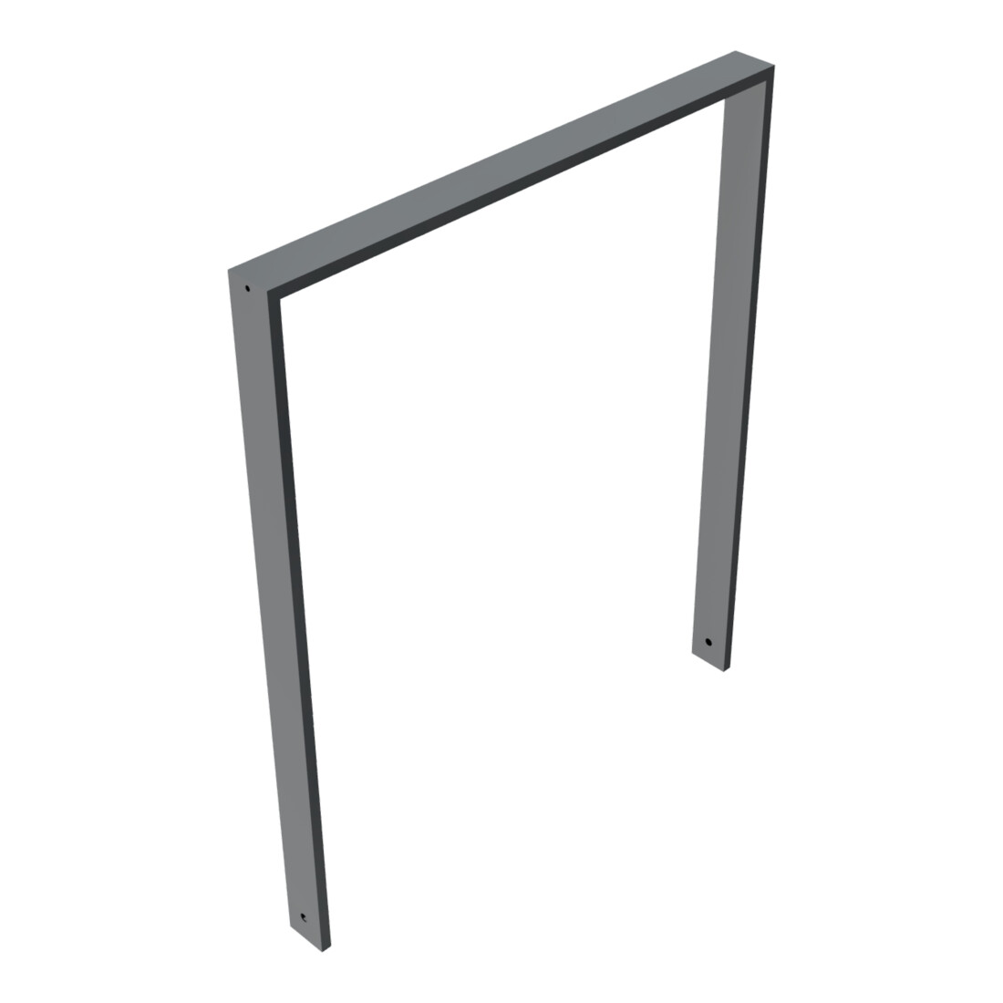 Schake Anlehnbügel aus Vierkantrohr 80x20mm, Breite: 1000mm Gesamthöhe:1200 mm ohne Querholm, beschichtet