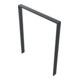 Schake Anlehnbügel aus Vierkantrohr 80x20mm, Breite: 1000mm Gesamthöhe:1200 mm ohne Querholm, beschichtet