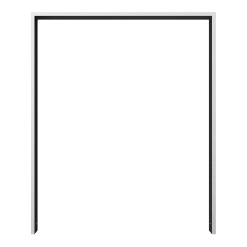 Schake Anlehnbügel aus Vierkantrohr 80x20mm, Breite: 1000mm Gesamthöhe:1200 mm ohne Querholm feuerverzinkt