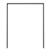 Schake Anlehnbügel aus Vierkantrohr 80x20mm, Breite: 1000mm Gesamthöhe:1200 mm ohne Querholm feuerverzinkt-5