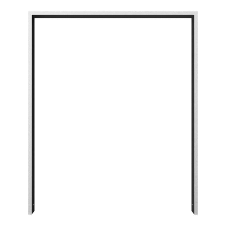 Schake Anlehnbügel aus Vierkantrohr 80x20mm, Breite: 1000mm Gesamthöhe:1200 mm ohne Querholm feuerverzinkt
