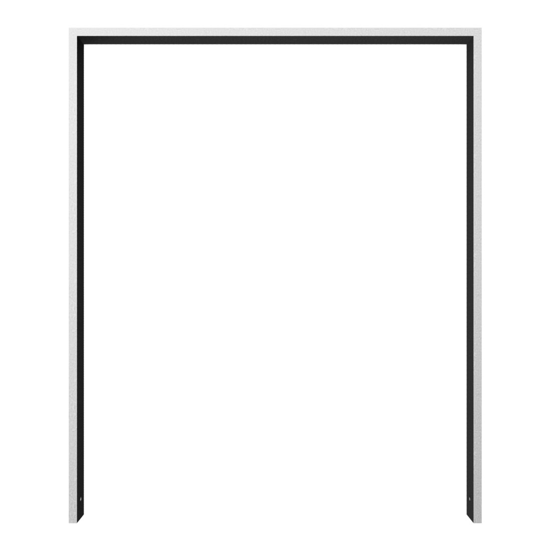 Schake Anlehnbügel aus Vierkantrohr 80x20mm, Breite: 1000mm Gesamthöhe:1200 mm ohne Querholm feuerverzinkt