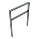 Schake Anlehnbügel aus Vierkantrohr 80x20mm, Breite: 1000mm Gesamthöhe:1200 mm + Querholm, beschichtet-2
