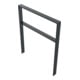 Schake Anlehnbügel aus Vierkantrohr 80x20mm, Breite: 1000mm Gesamthöhe:1200 mm + Querholm, beschichtet